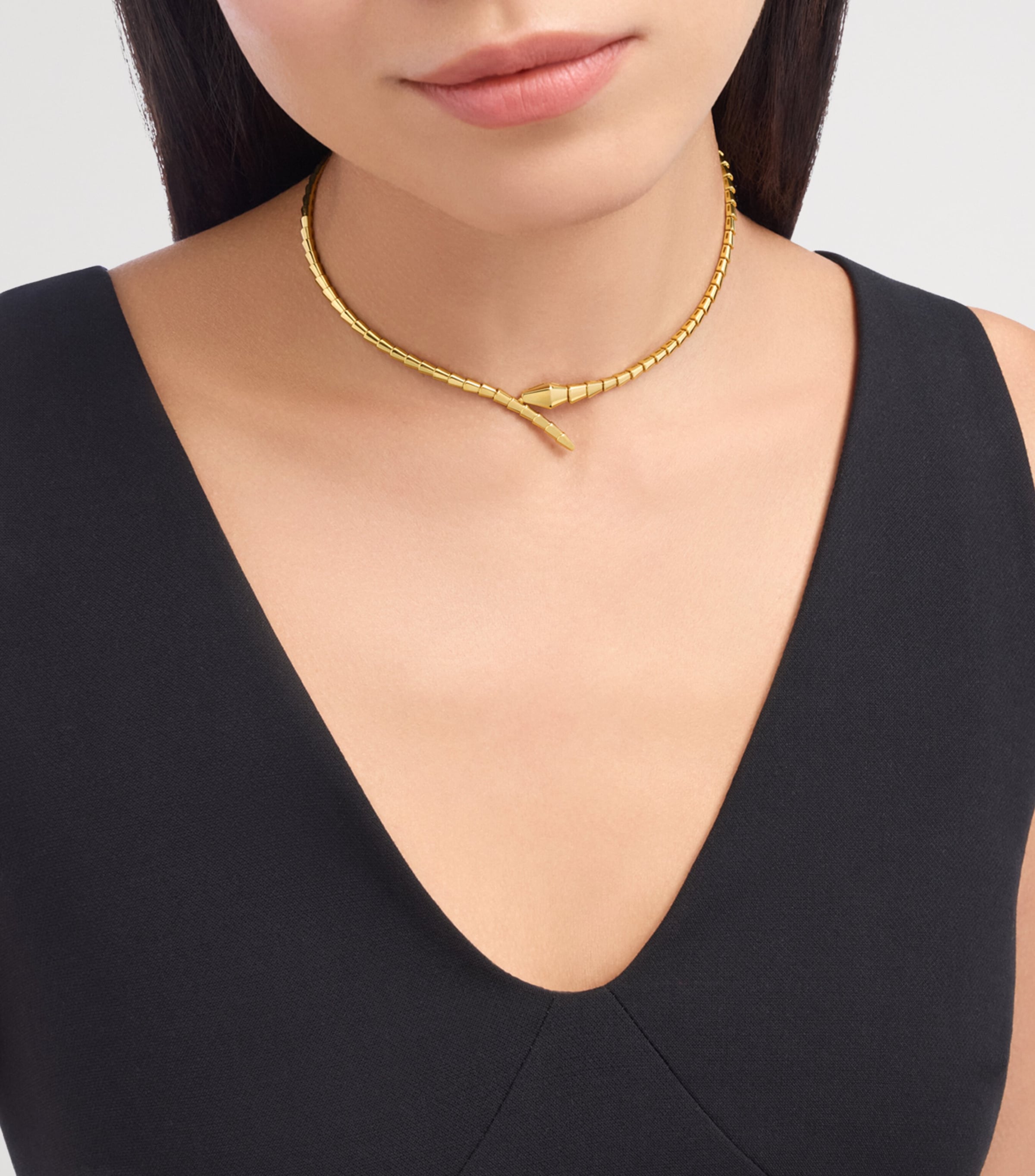 Yellow Gold Serpenti Viper Necklace GOLD Image 4