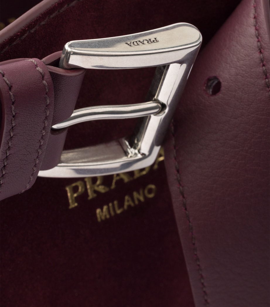 Medium Suede Buckle Tote Bag F0007 Image 5