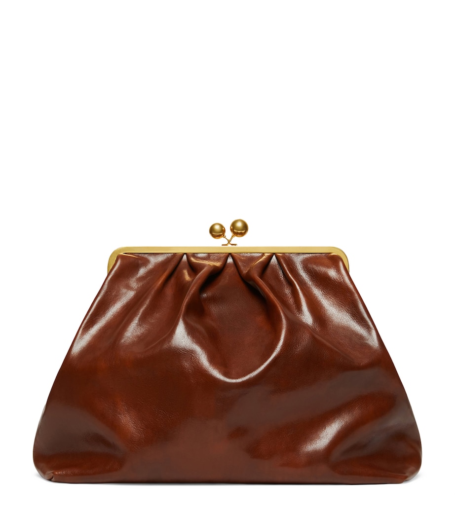 Weekend Max Mara Leather Pasticcino Pouch Tobacco Image 1