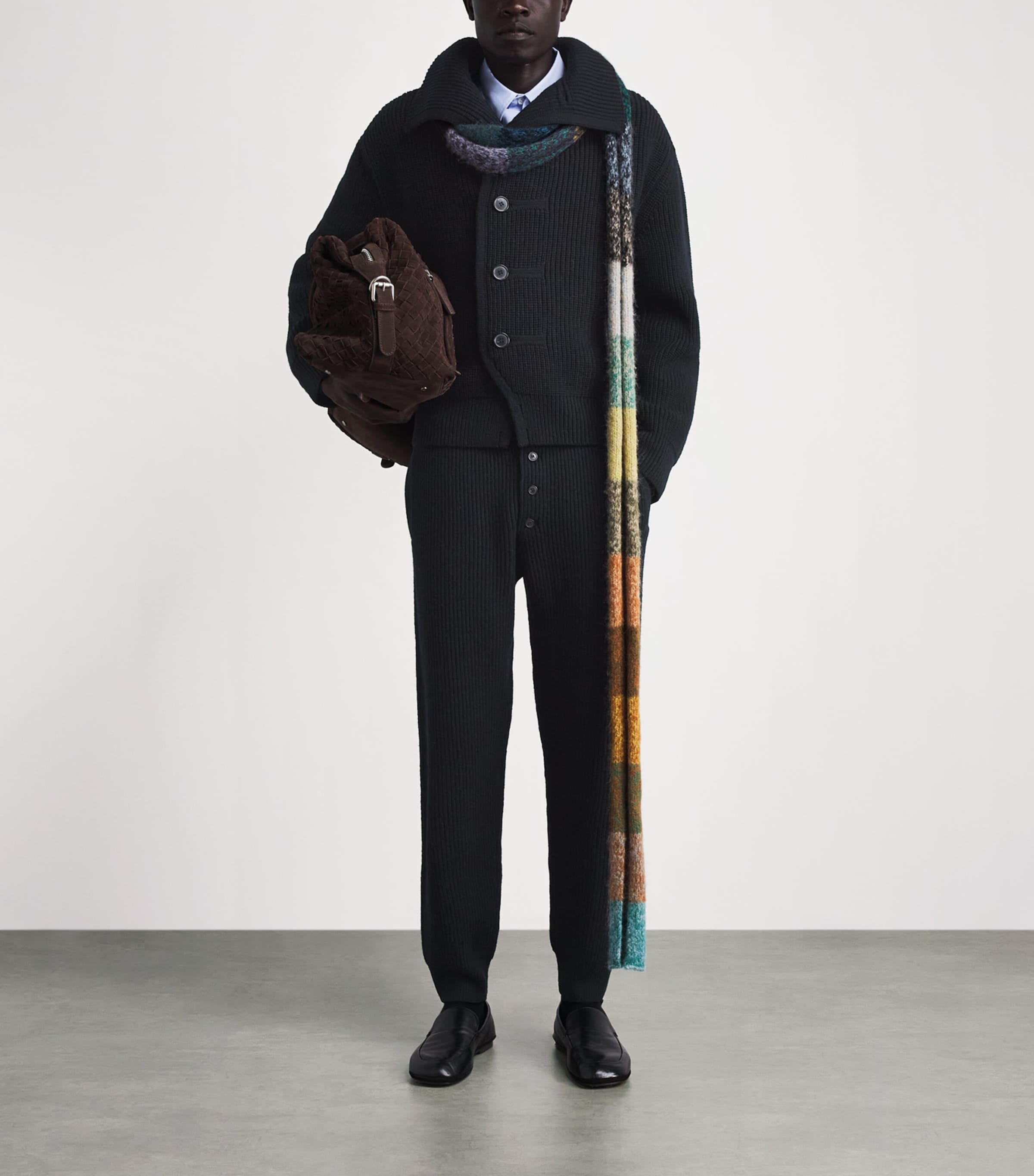 DRIES VAN NOTEN Mens Wool Straight Sweatpants Image 2