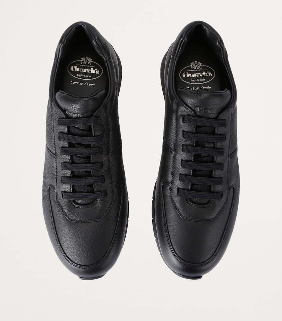 Leather Livingston Sneakers BLK/WHITE Image 4