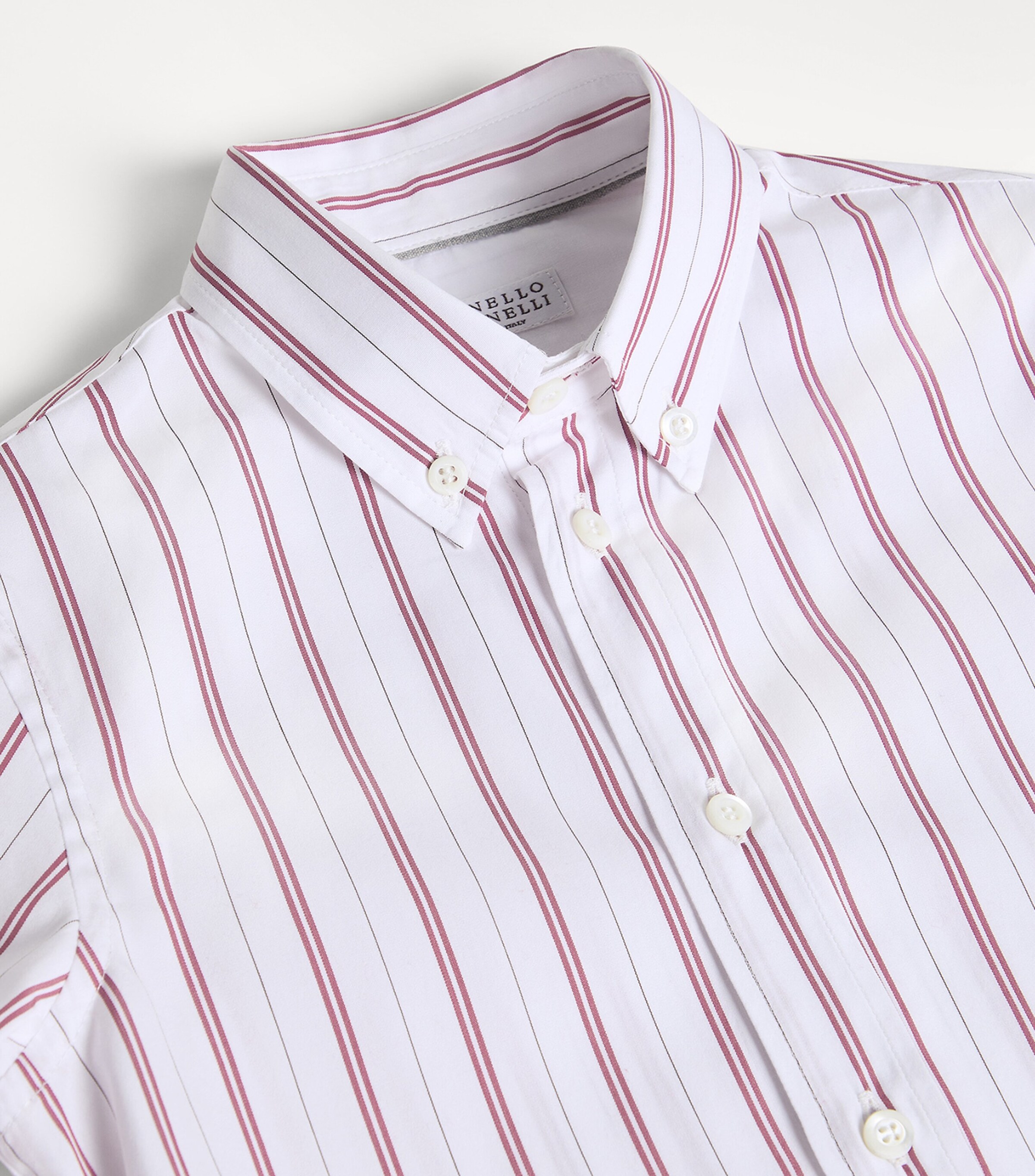 Brunello Cucinelli Kids Cotton Stripe Shirt (4-6 Years) Image 3