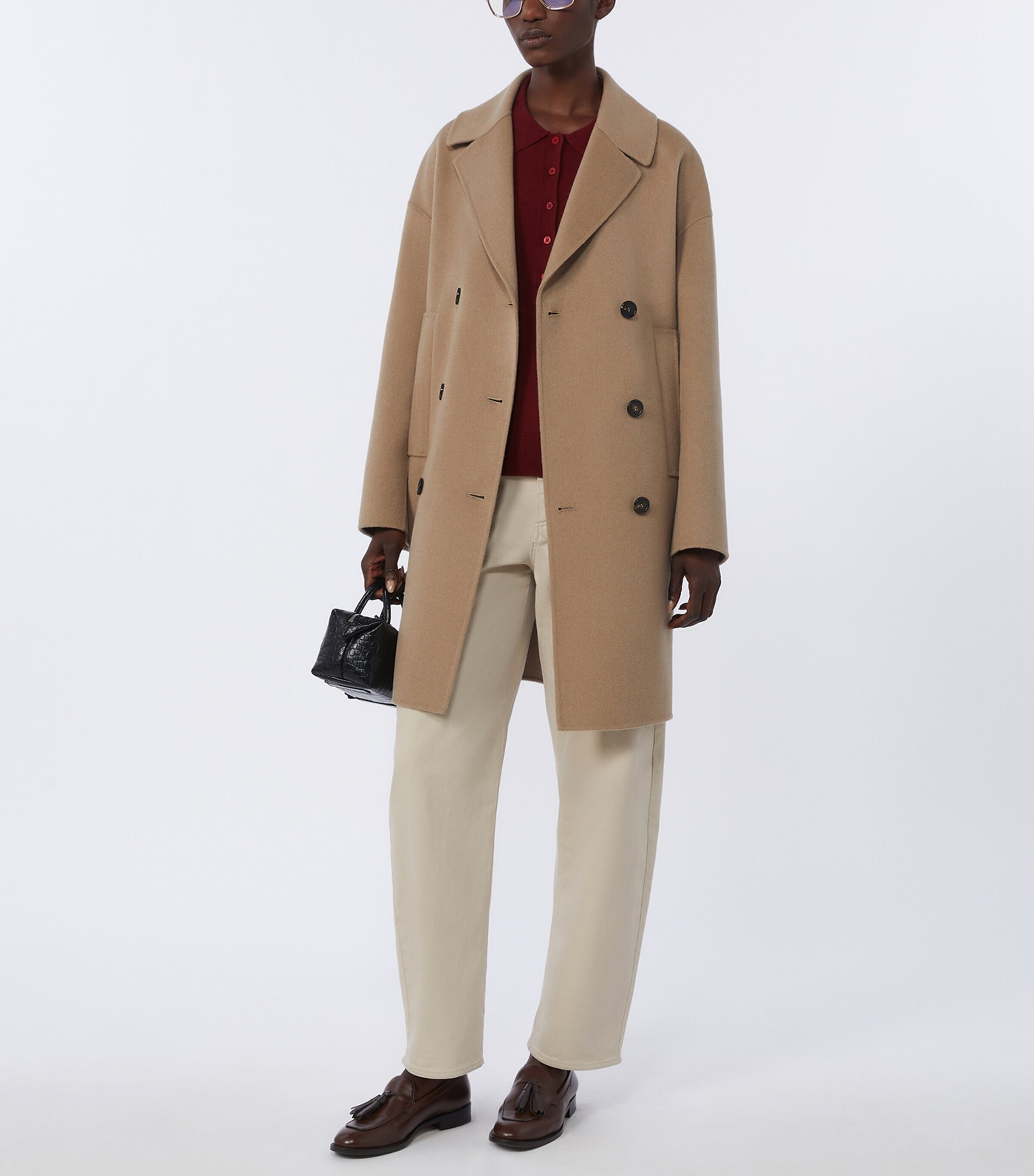 Max Mara Womens Bull Barrel-Leg Jeans Natural Image 2