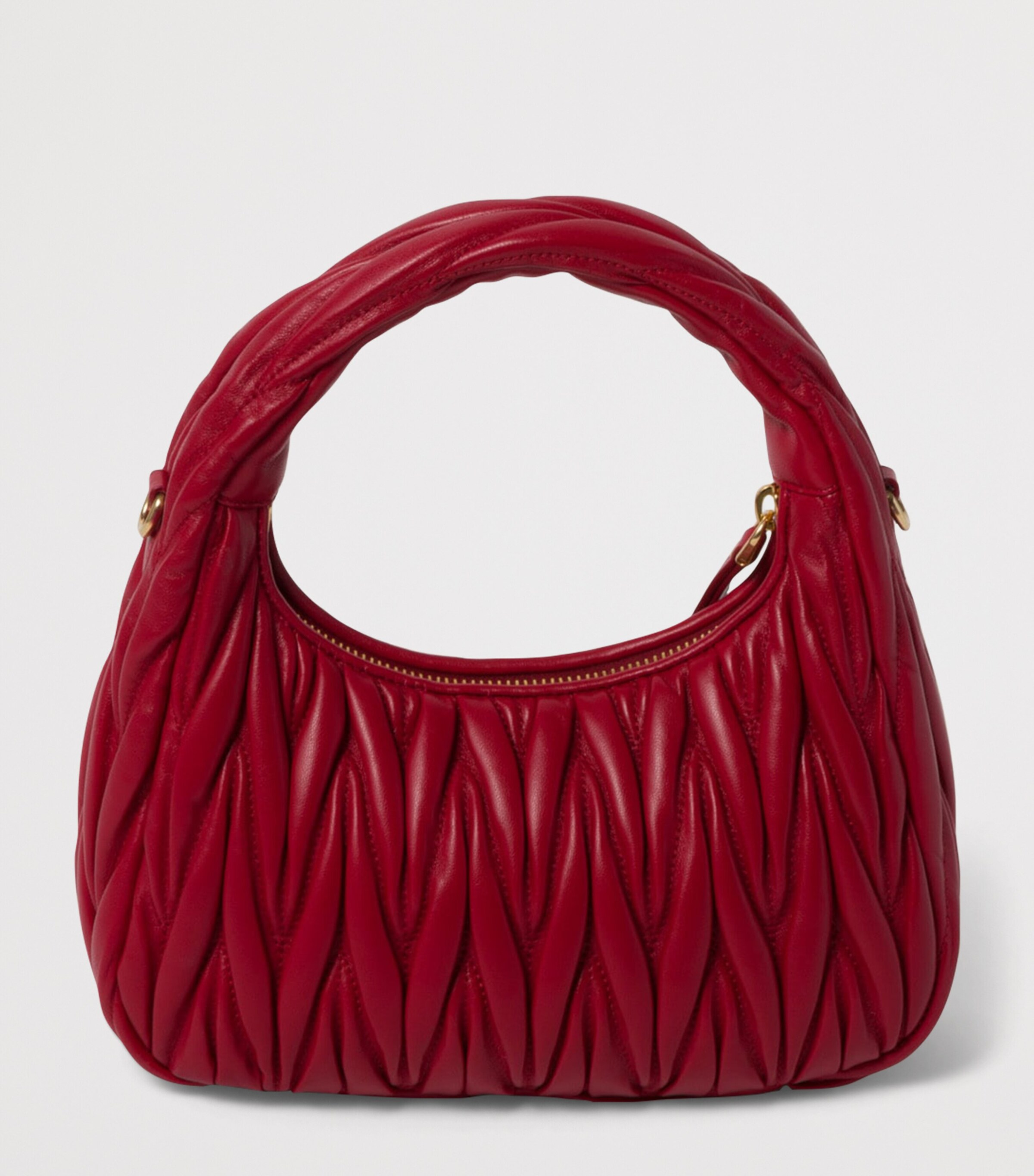 Miu Miu Matelassé Leather Wander Top-Handle Bag Red Image 5