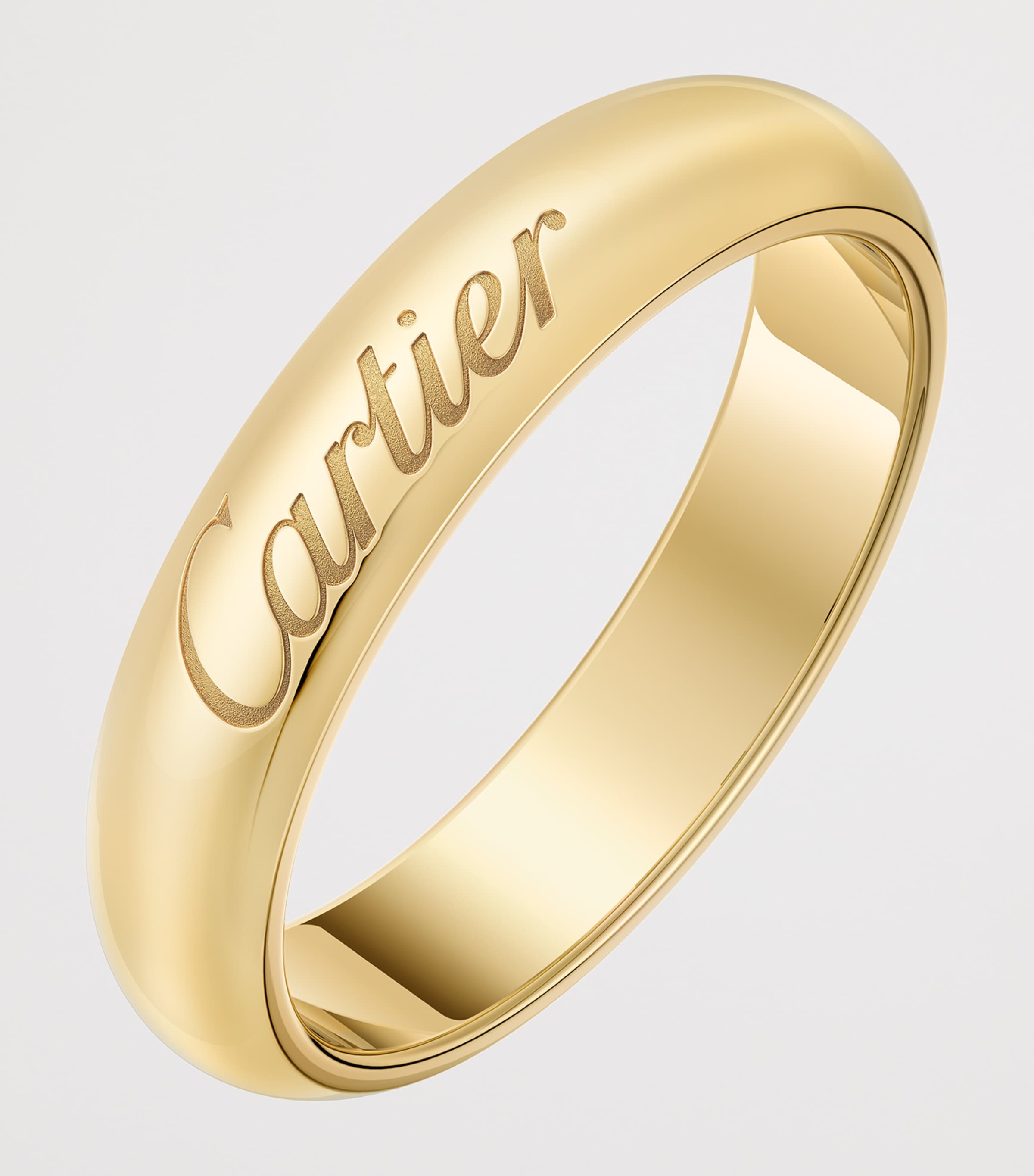 Yellow Gold C de Cartier Curved Wedding Ring YELLOW GOLD Image 2
