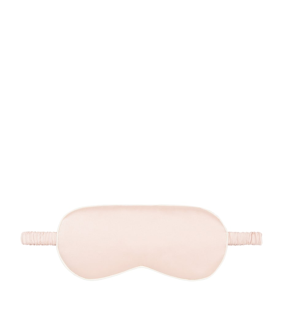 Harrods Womens Silk Satin Sleep Mask Pink Image 1