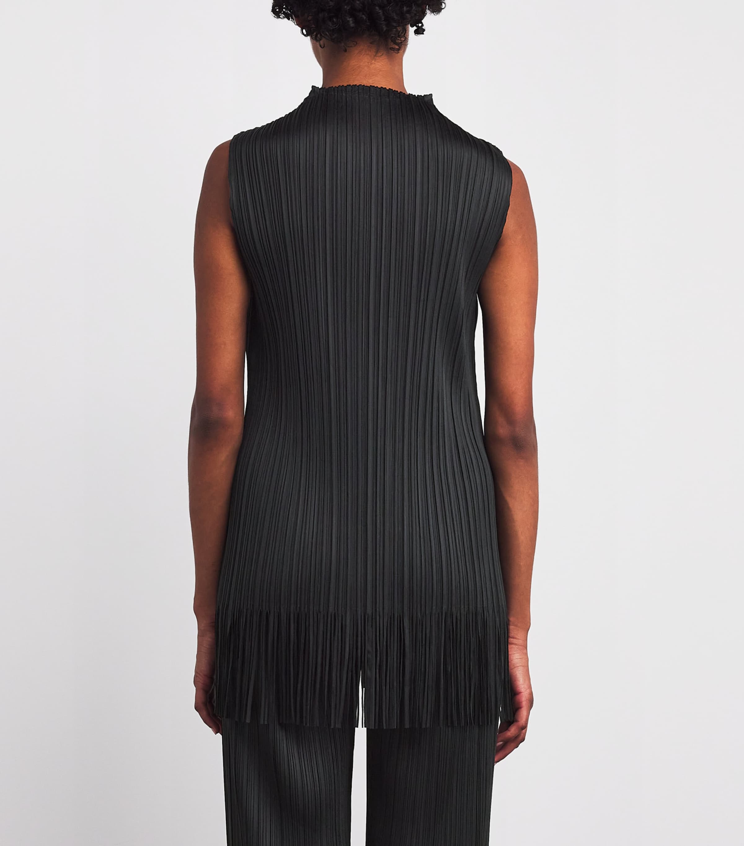 Wave Tunic Top BLACK Image 4