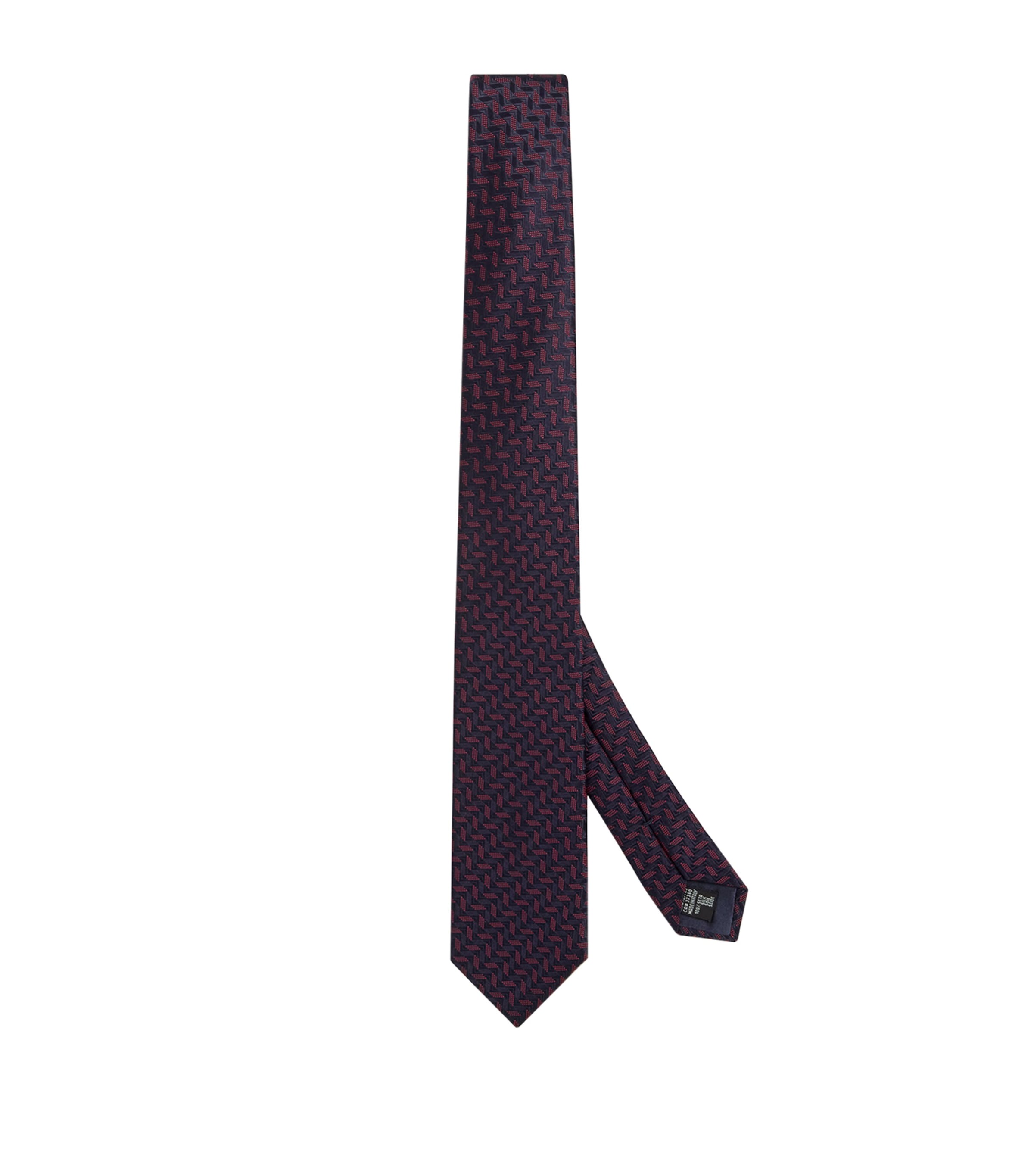 GIORGIO ARMANI SILK GEOMETRIC JACQUARD TIE 