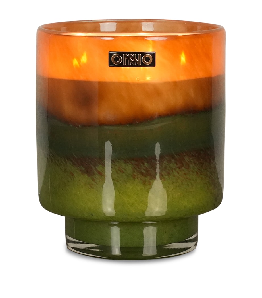Large Art Jane Candle AMBER/GREEN Image 1