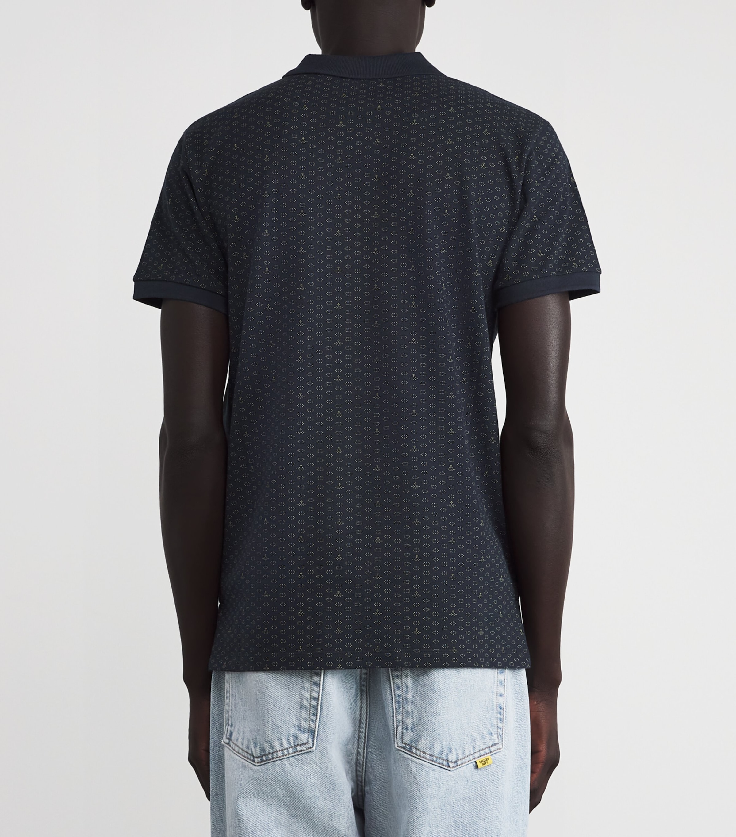 Cotton Mircro-Orb Polo Shirt K305 DOTS & ORBS Image 4