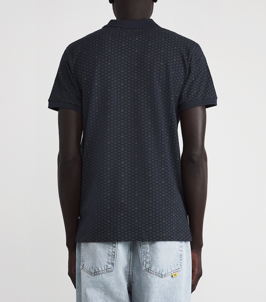 Cotton Mircro-Orb Polo Shirt K305 DOTS & ORBS Image 4