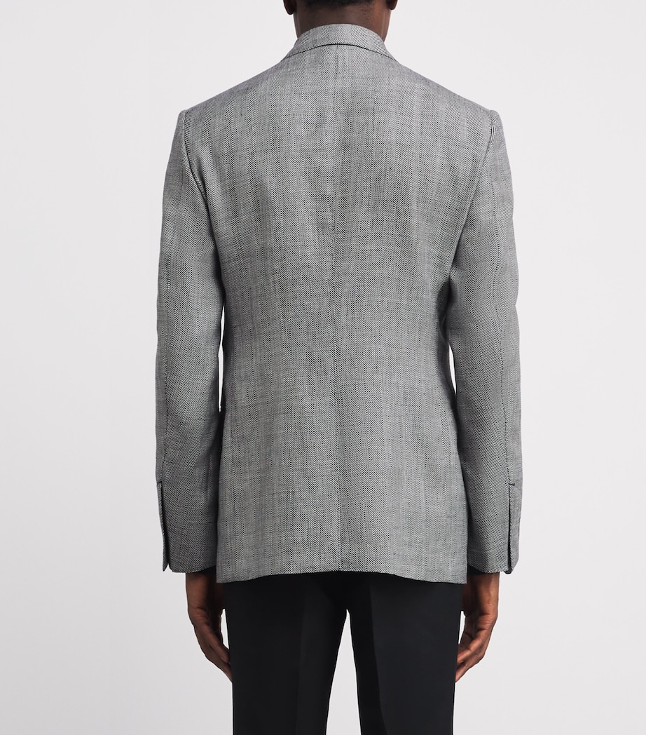 Wool-Blend Herringbone Shelton Blazer NWA Image 4