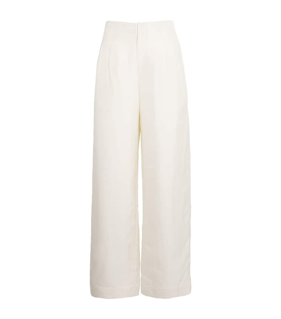 Pierre Wide-Leg Trousers IVORY Image 1