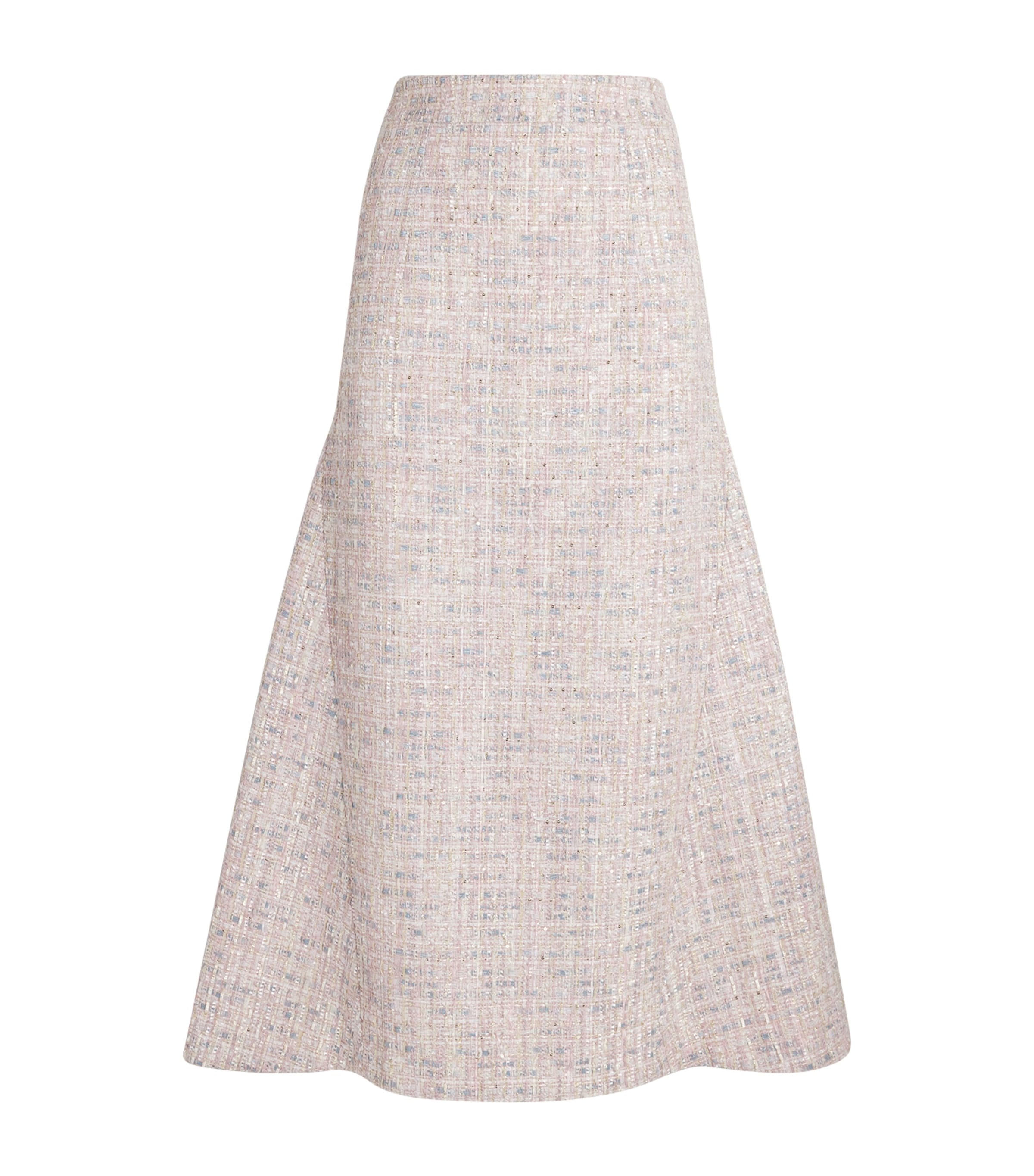 Huishan Zhang Tweed Asymmetric Vicky Maxi Skirt In White