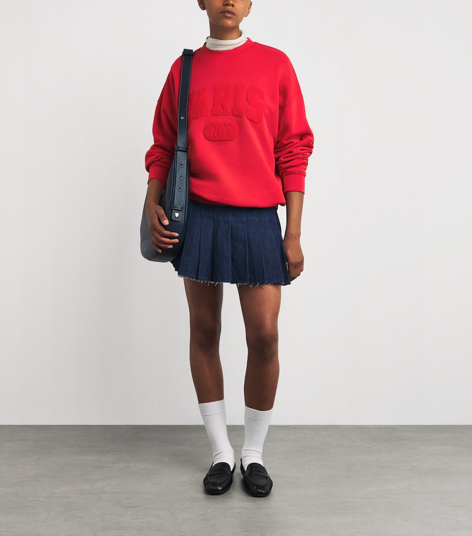 Cotton Paris Graphic Sweatshirt RED Image 2