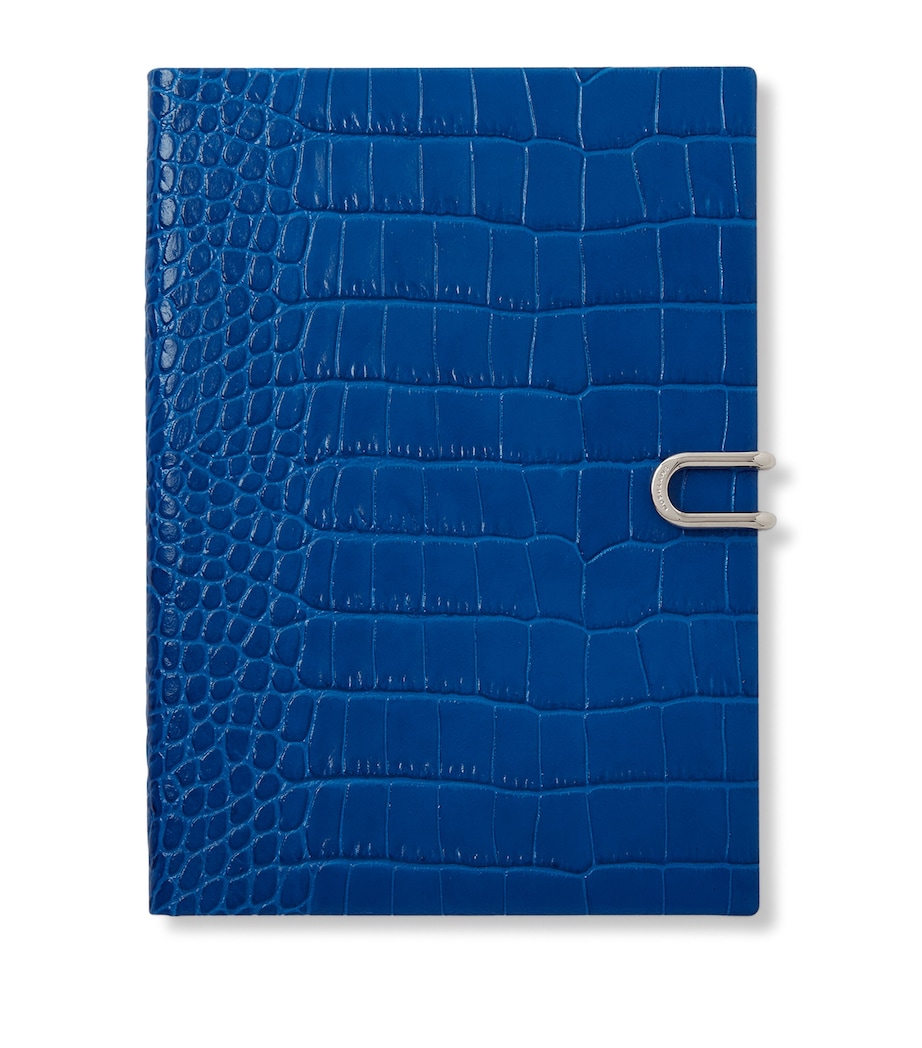 Smythson Leather Mara Soho A5 Mid-Year 2026 Diary Cerulean Image 1