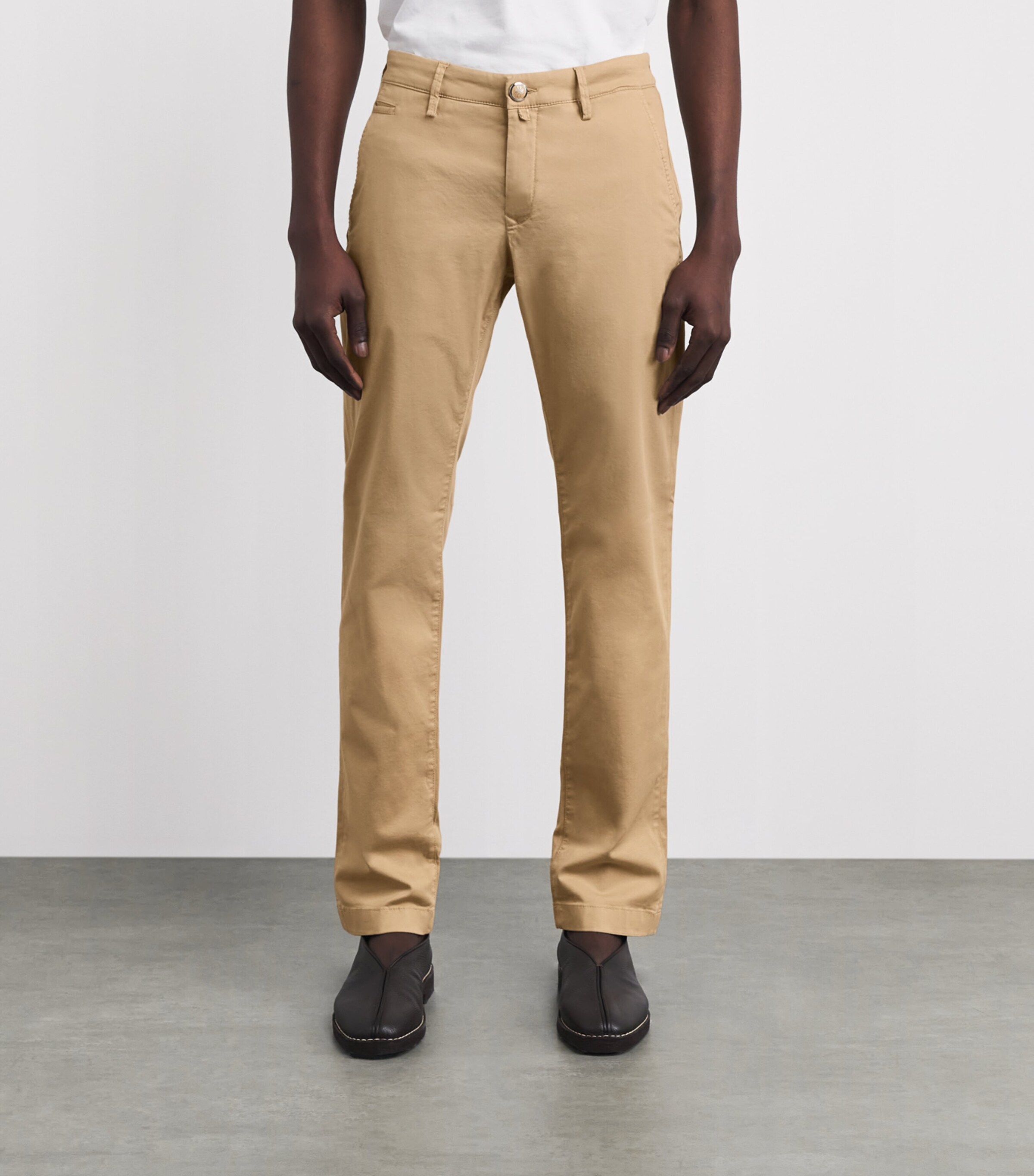 JACOB COHËN Mens Stretch-Cotton Bobby Slim Chinos Beige Image 4