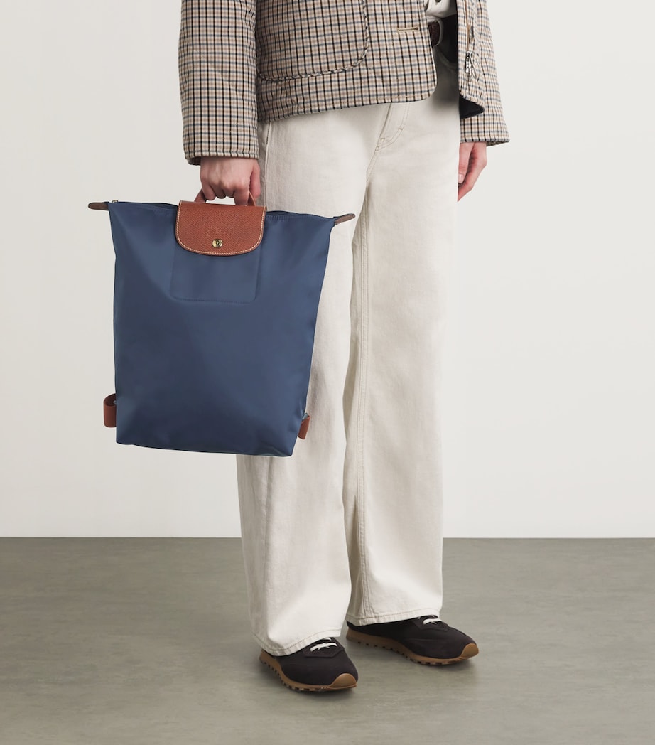 Medium Le Pliage Original Backpack P68 NAVY Image 2