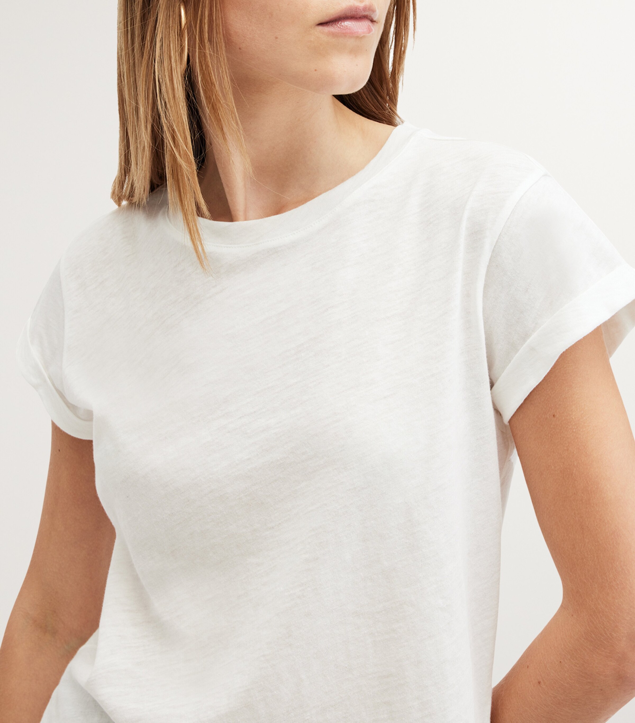 Organic Cotton Anna T-Shirt CHALK WHITE Image 8