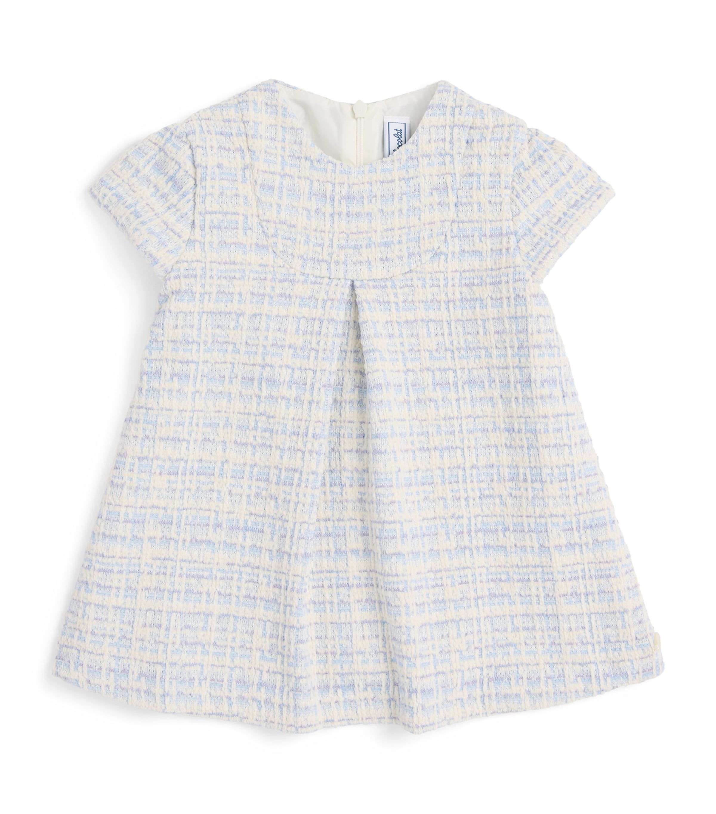 Tartine et Chocolat Tweed Jacquard Dress (6 Months – 4 Years) Nuage Image 1