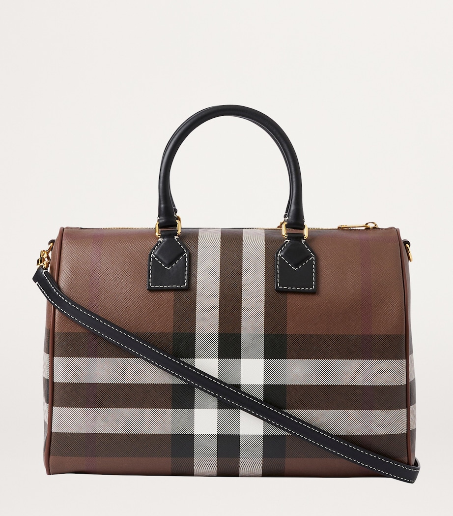 Medium Check Holdall DARK BIRCH BROWN CHK Image 6