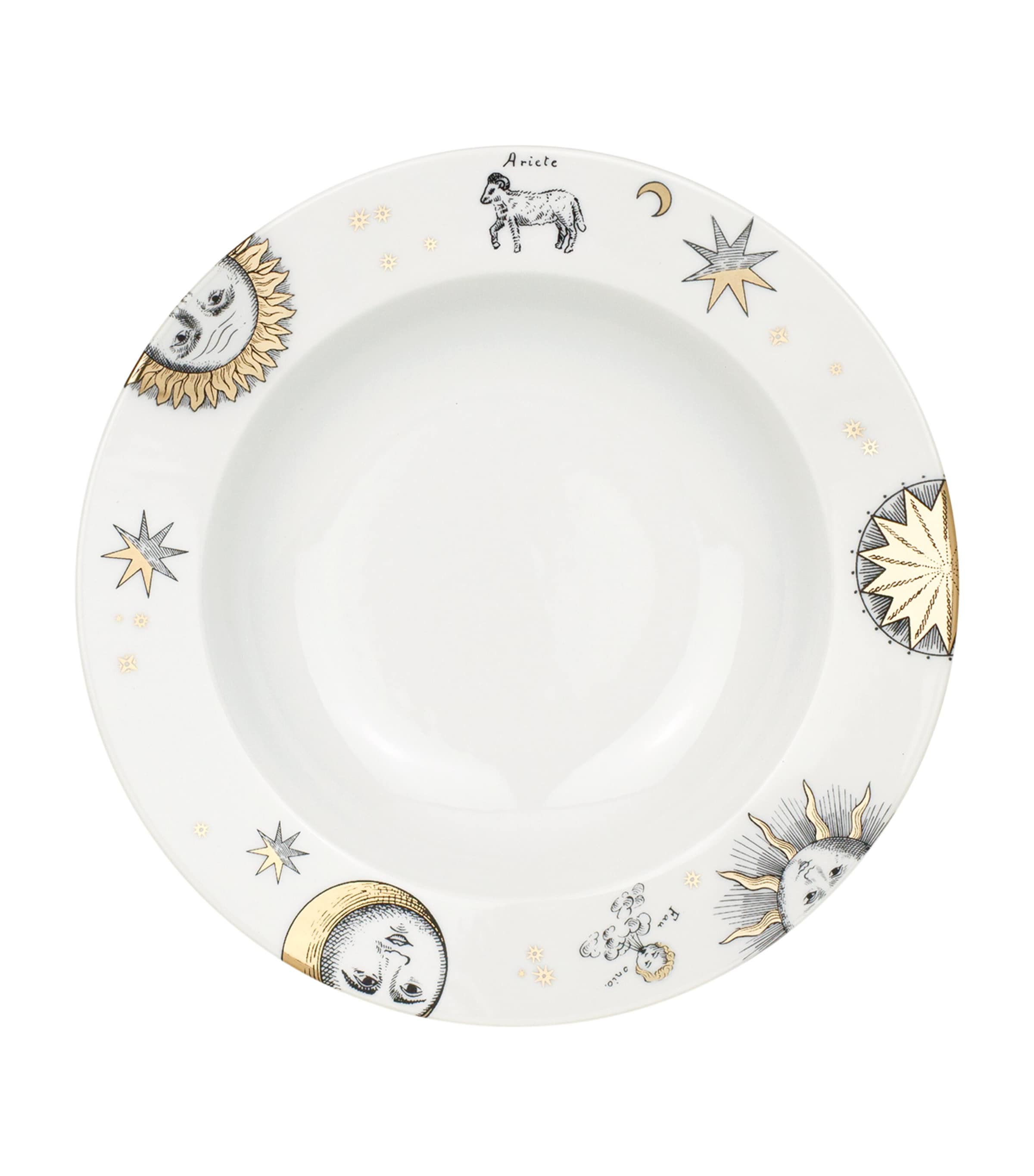 Fornasetti Set of 12 Astronomici Soup Plates (22cm) Image 1