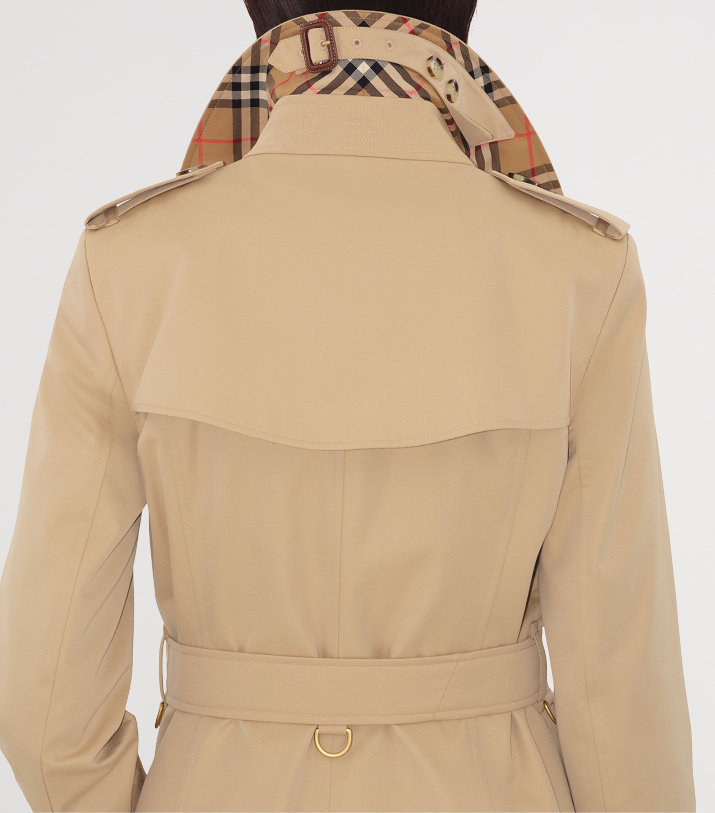 Gabardine Short Chelsea Heritage Trench Coat HONEY Image 6