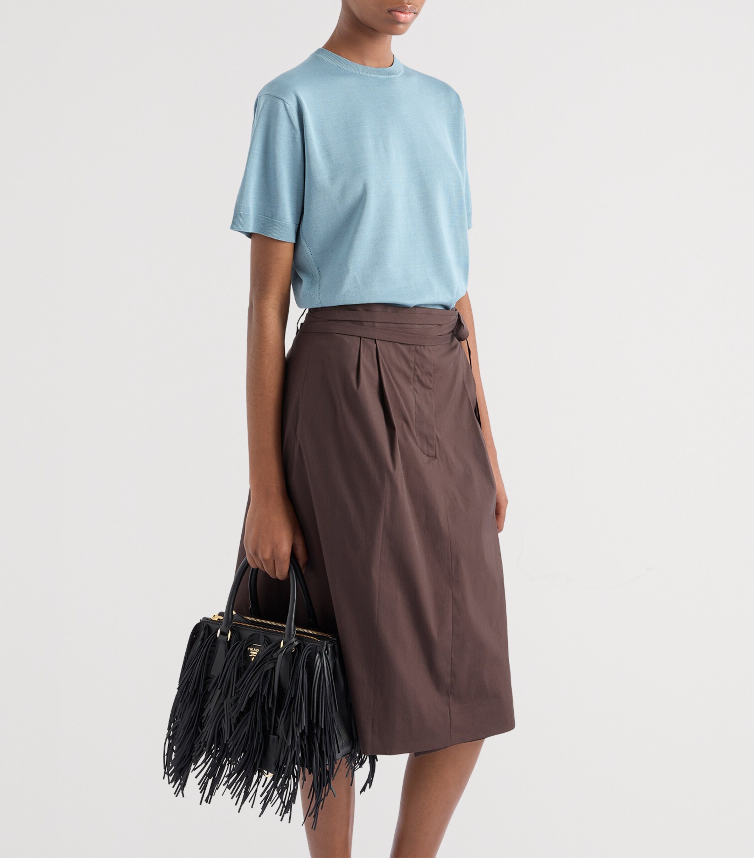 Cotton Short-Sleeve Sweater F0154 Image 4