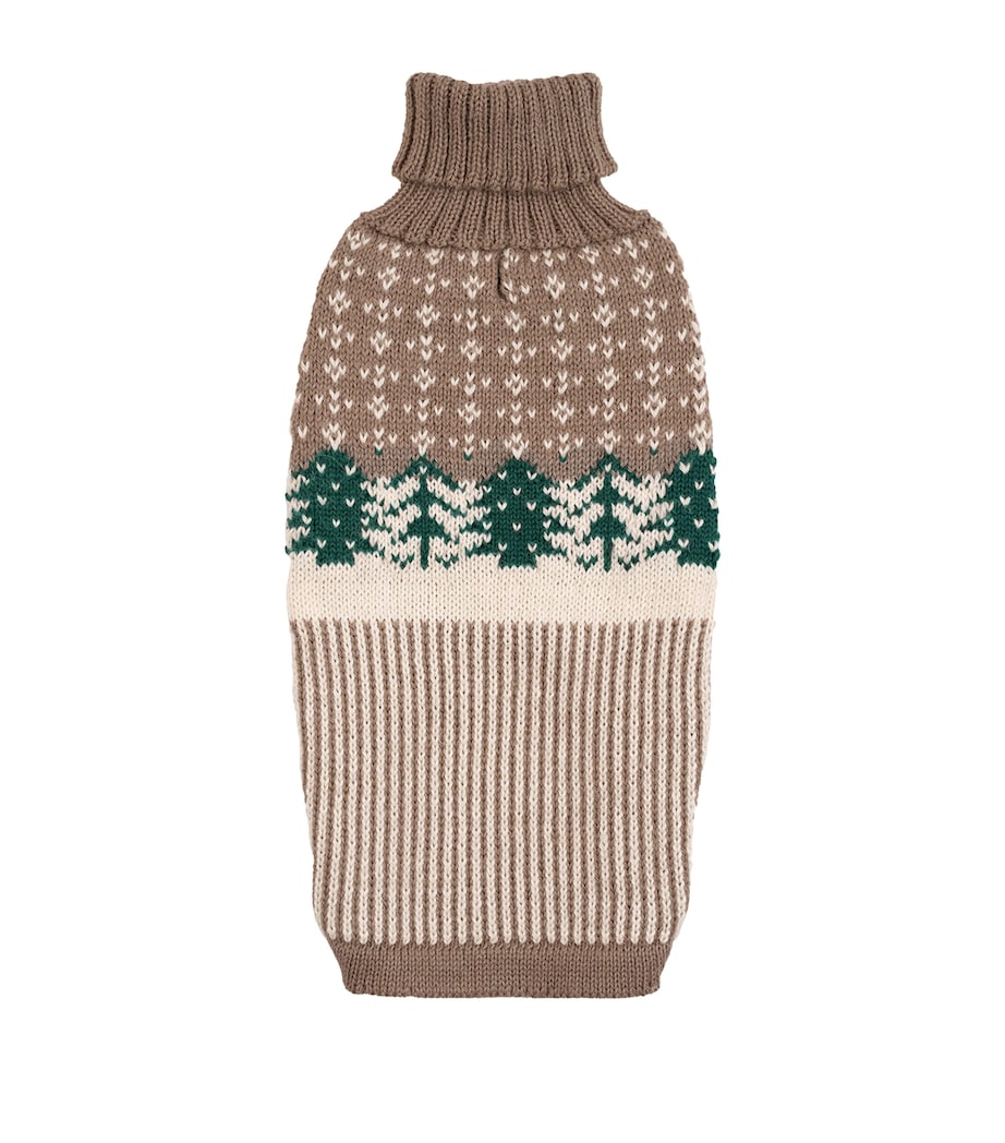 ALQO WASI Alpaca-Blend Frosted Grove Dog Sweater (Small) Frosted Grove Image 1