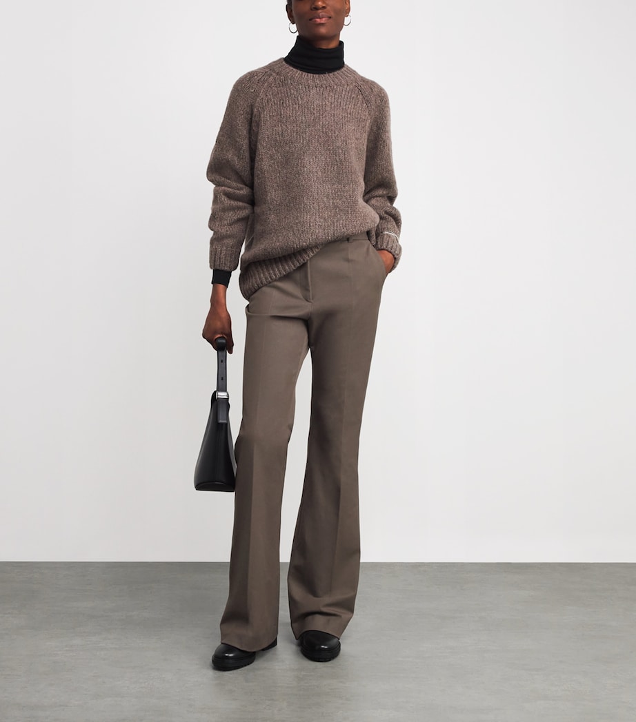 Stretch-Gabardine Tafira Trousers MUSHROOM Image 2