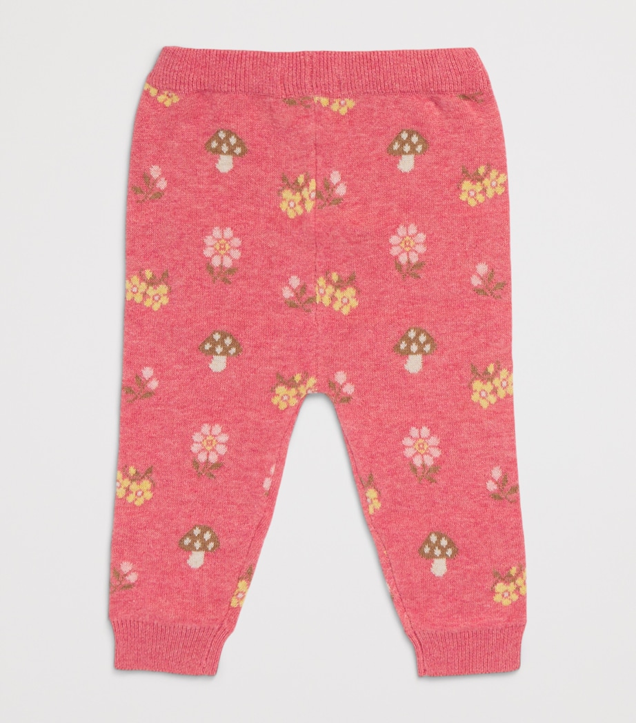 Purebaby Cotton-Wool Magic Forest Sweatpants (0-18 Months) Toadj Toadstl Jquard Image 2