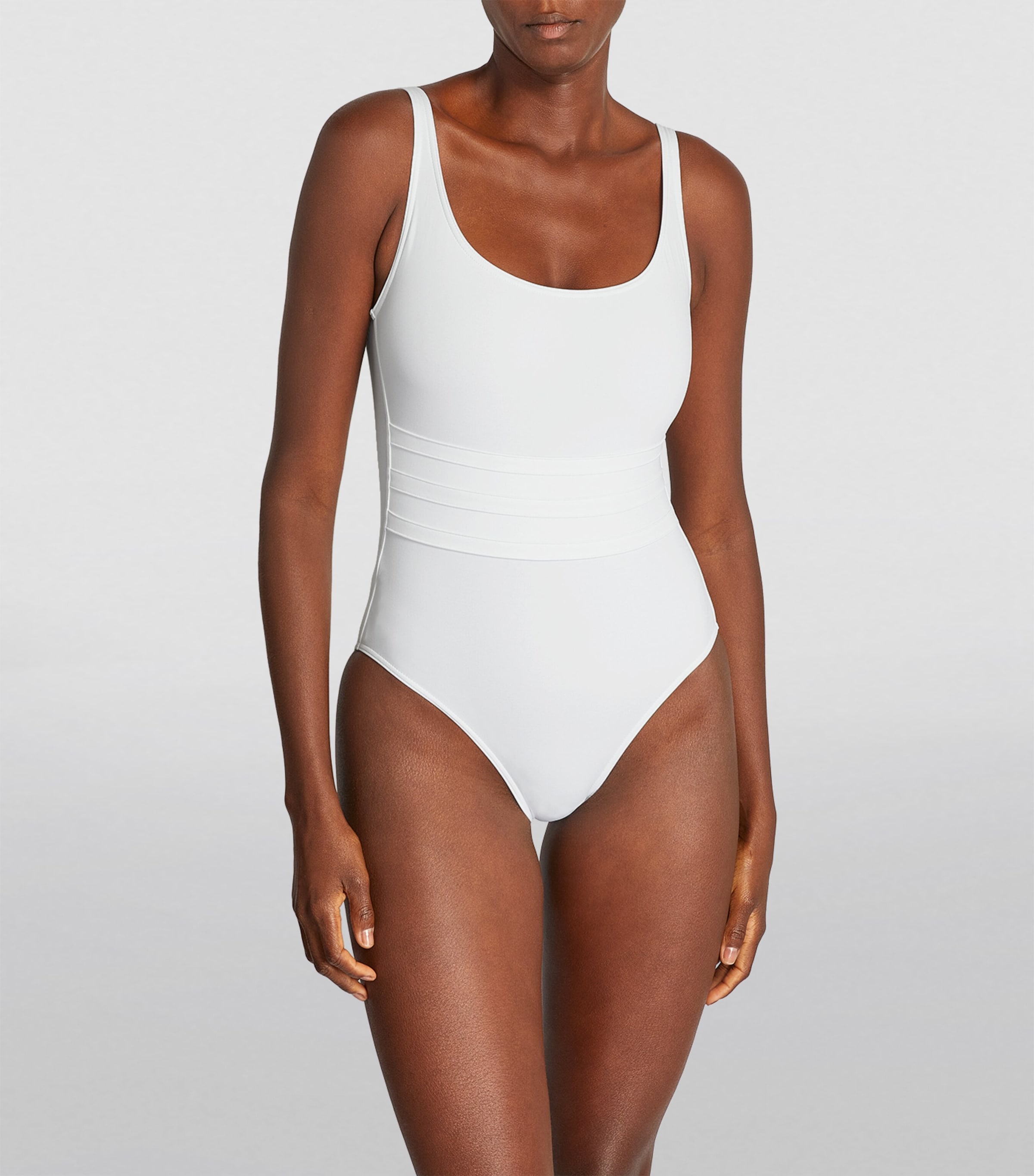 Scoop-Back Asia Swimsuit BLANC Image 2