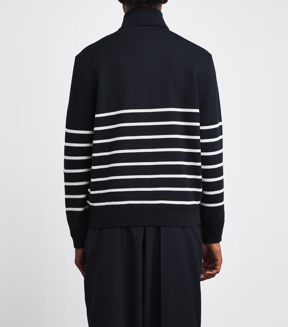 Wool-Blend Striped Sweater 212 BLUE-CREAM Image 4