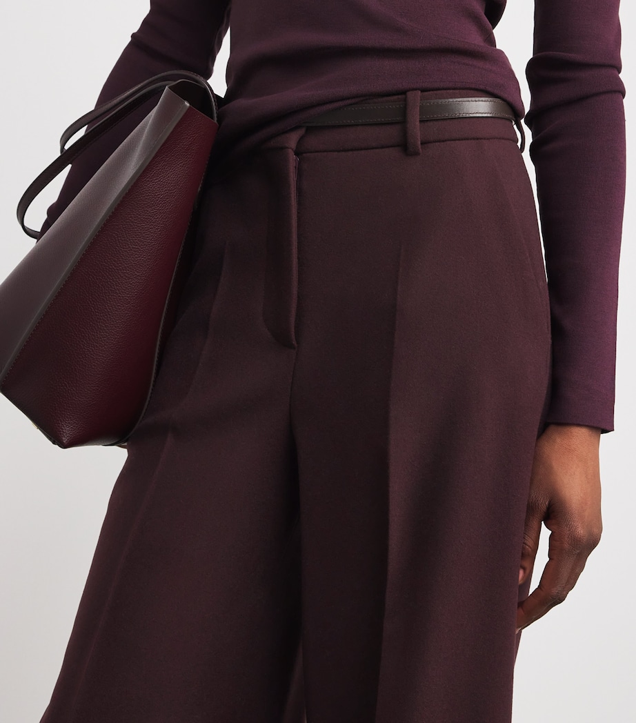 Wool-Blend Alana Wide-Leg Trousers MARASCHINO Image 6