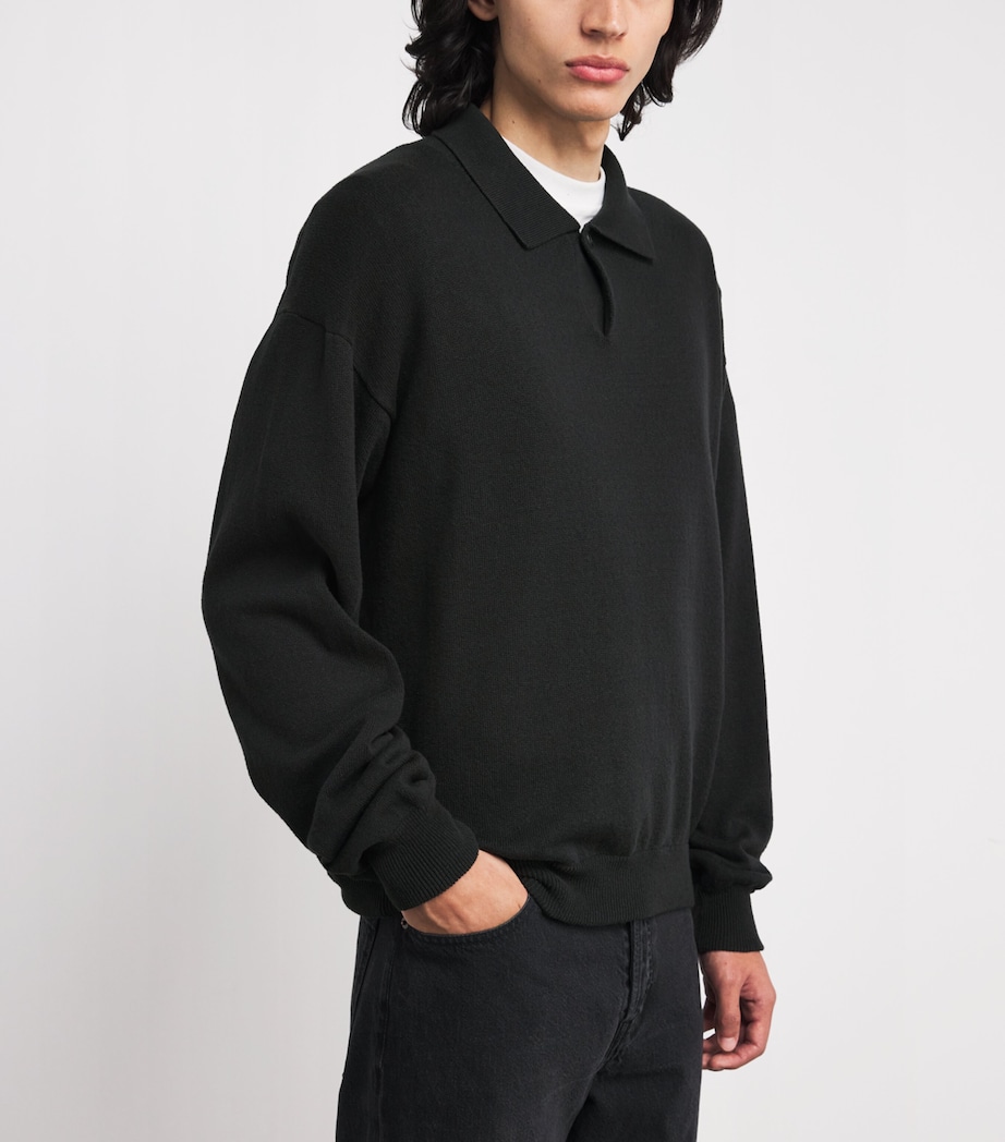 The Row Mens Kirin Cotton Sweater Faded Black Image 5