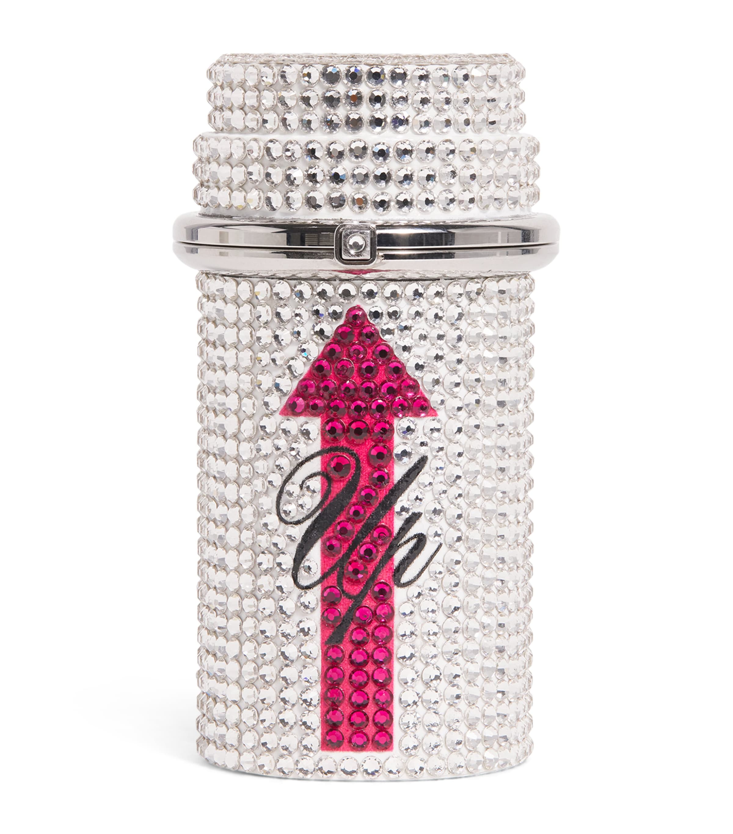 Judith Leiber Crystal-embellished Equilibrium Pill Box In White