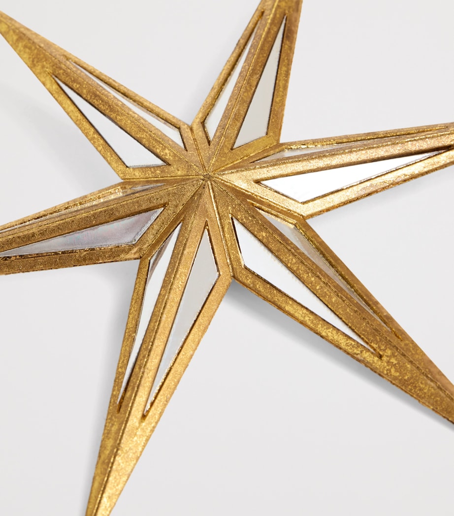 Antique Mirror Star Tree Deocration GOLD Image 2