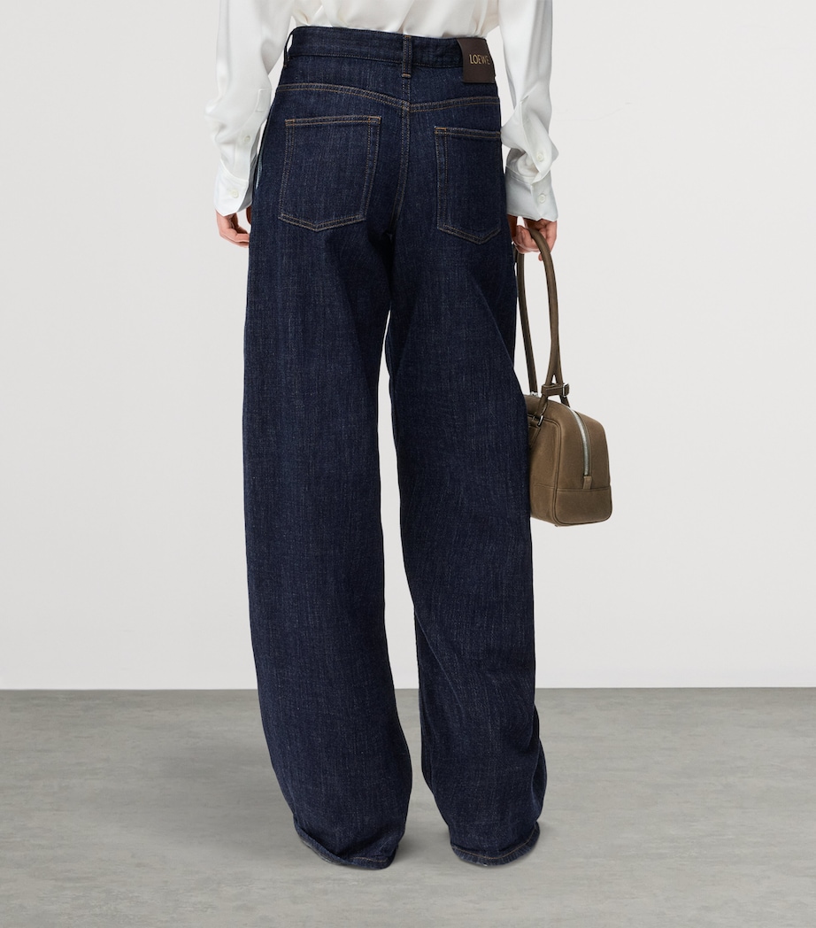 Belted Twist Jeans INDIGO BLUE Image 4