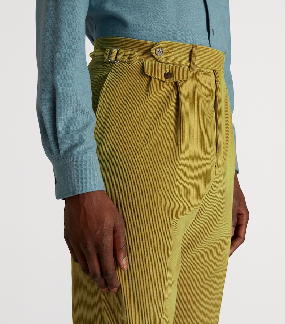 Cotton-Cashmere Corduroy Trousers 753GORSE YELLOW Image 5