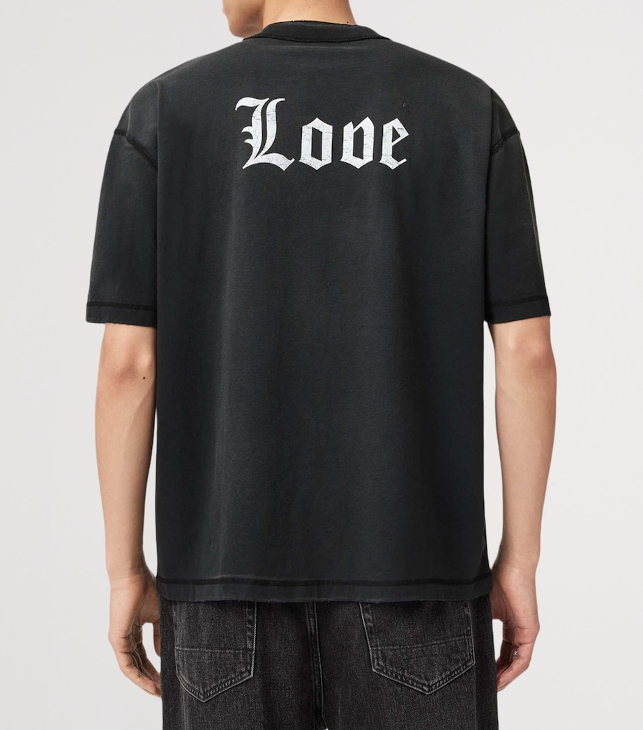 Organic Cotton Utopia Cropped T-Shirt WASHED BLACK Image 7