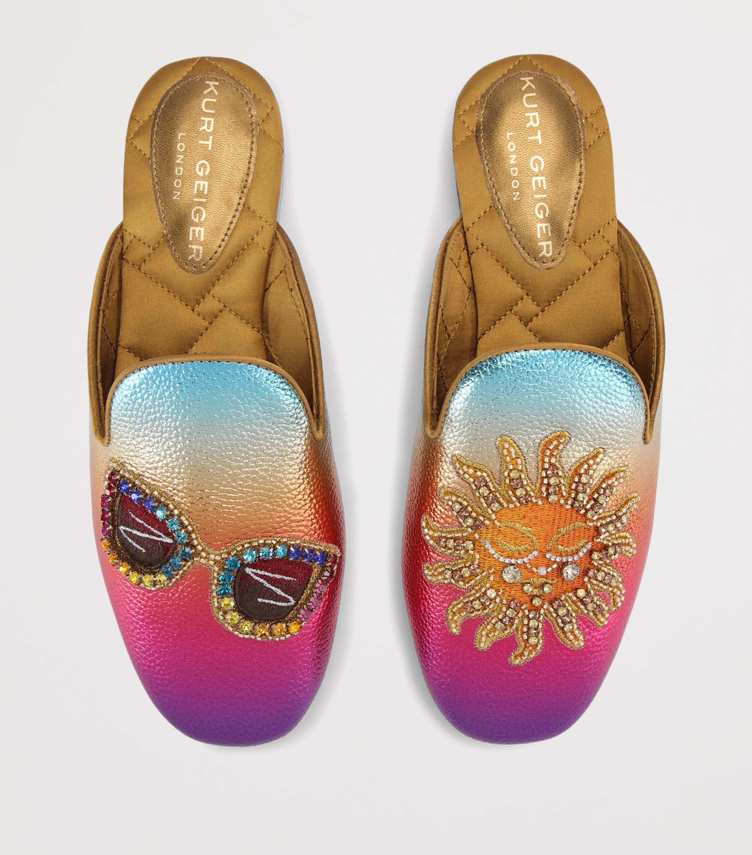 Kurt Geiger London Ombré Embellished Mules Other Image 4