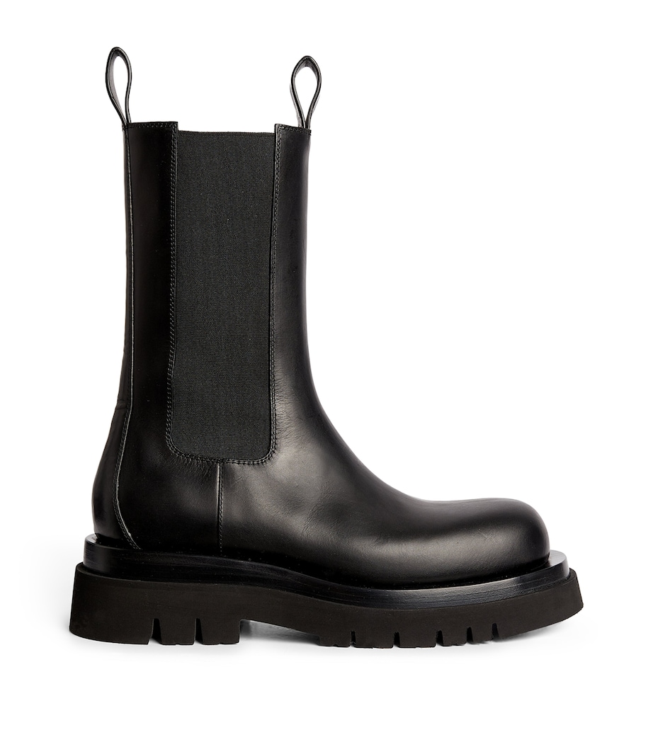 Leather Lug Boots NERO/NERO Image 1