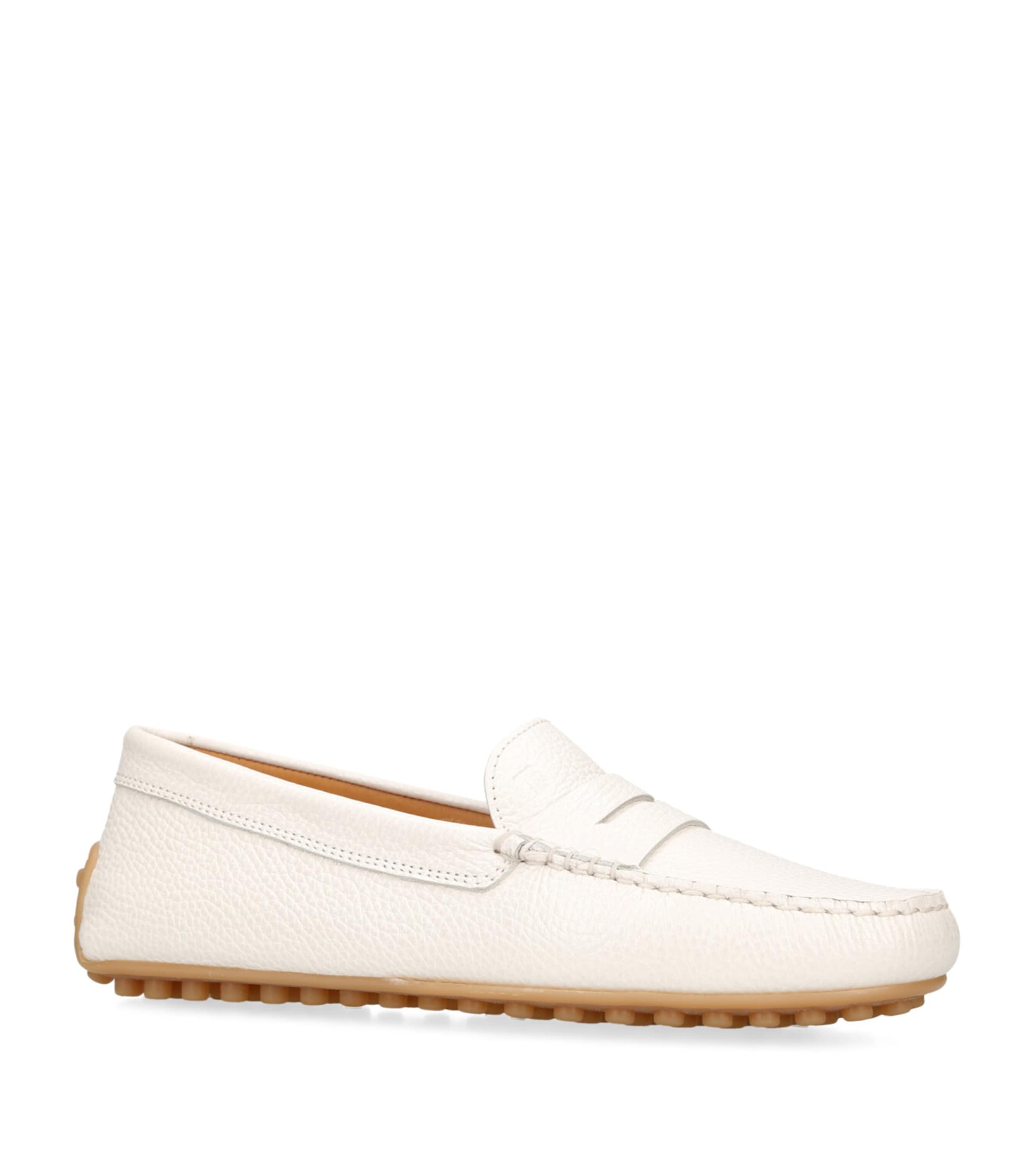 Leather City Gommino Driving Shoes CREAM Image 3