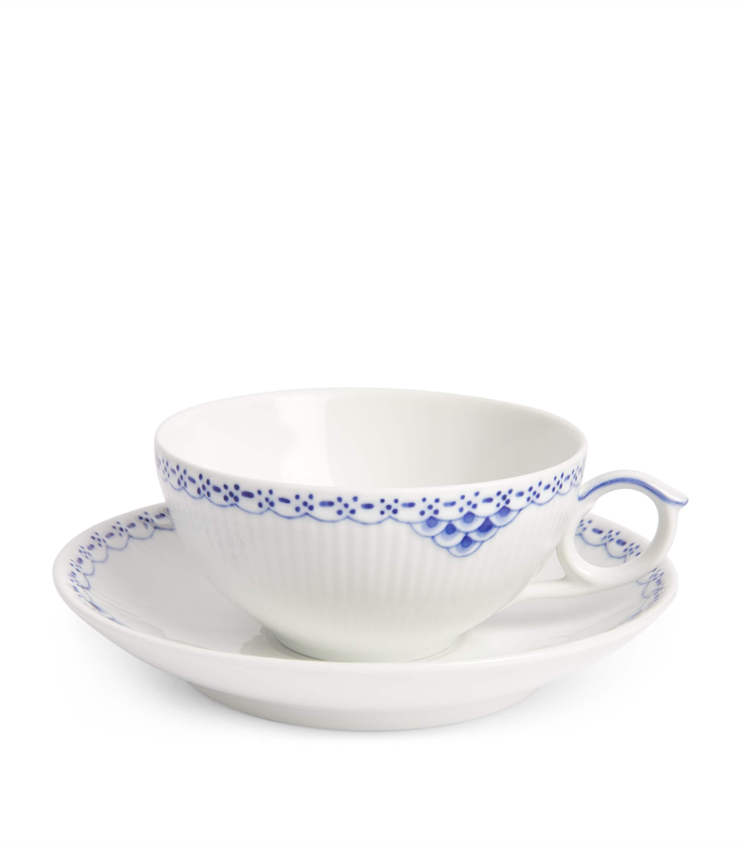 Royal Copenhagen Princess Teacup And Saucer In Blue