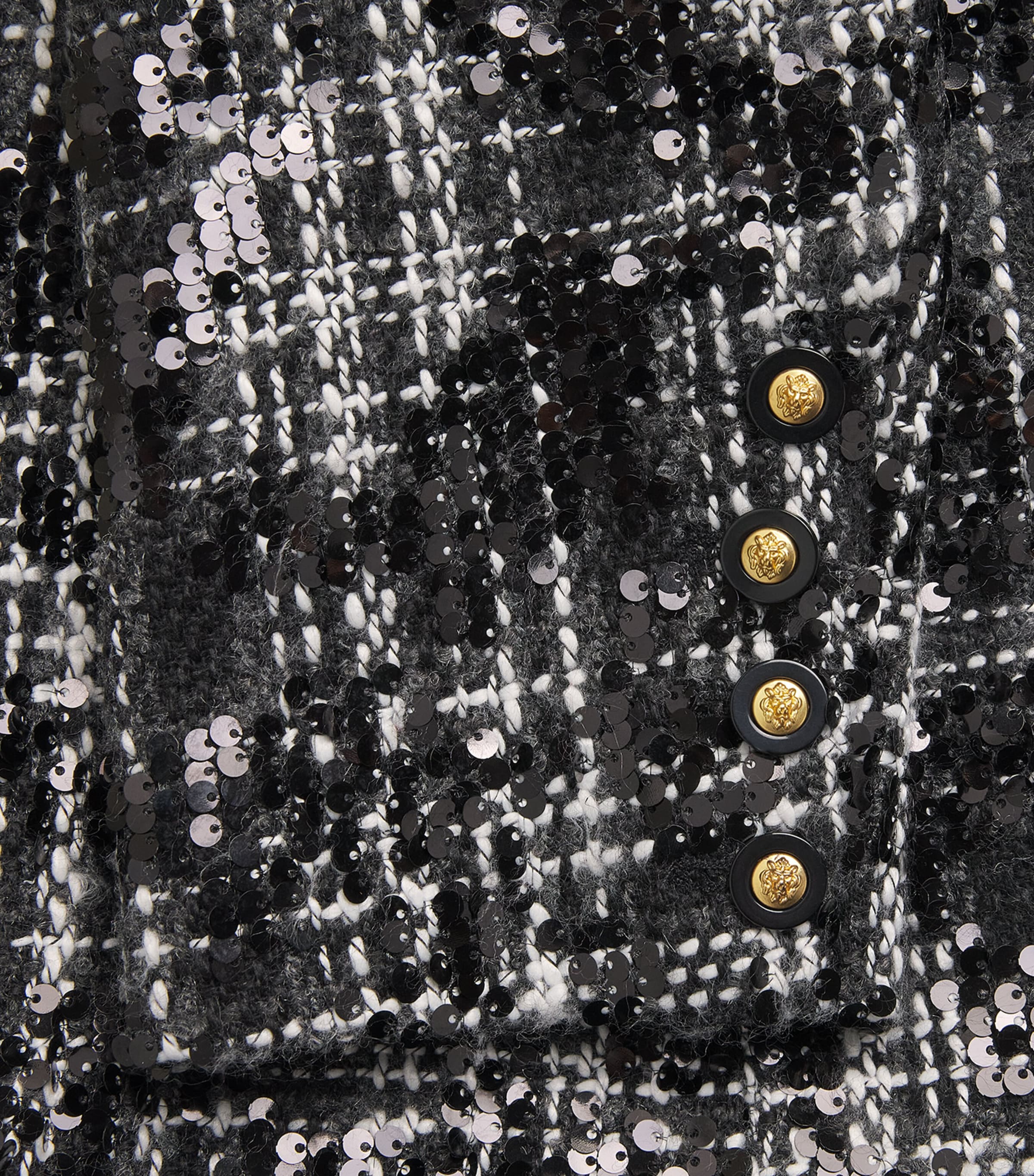Tweed Sequinned Colin Blazer BLCK/IVRY TWD BLCK Image 5