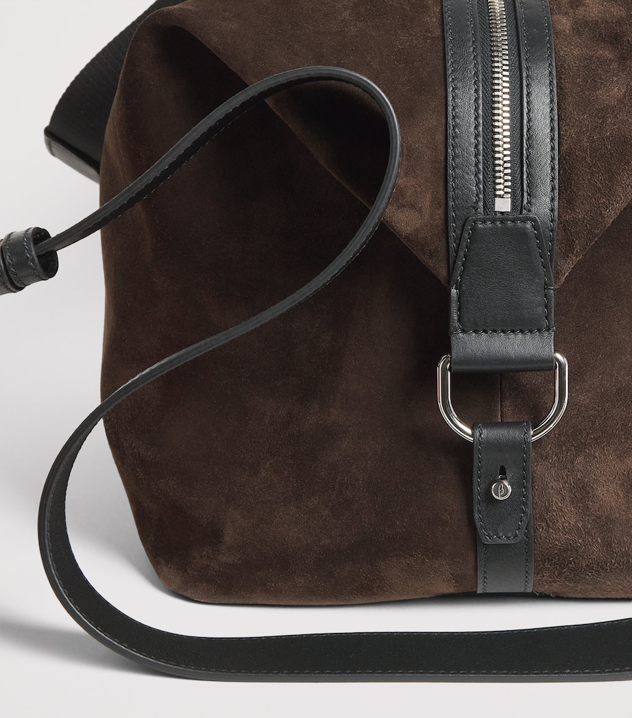 Brioni Cashmere Suede Via Veneto Duffle Bag Image 6