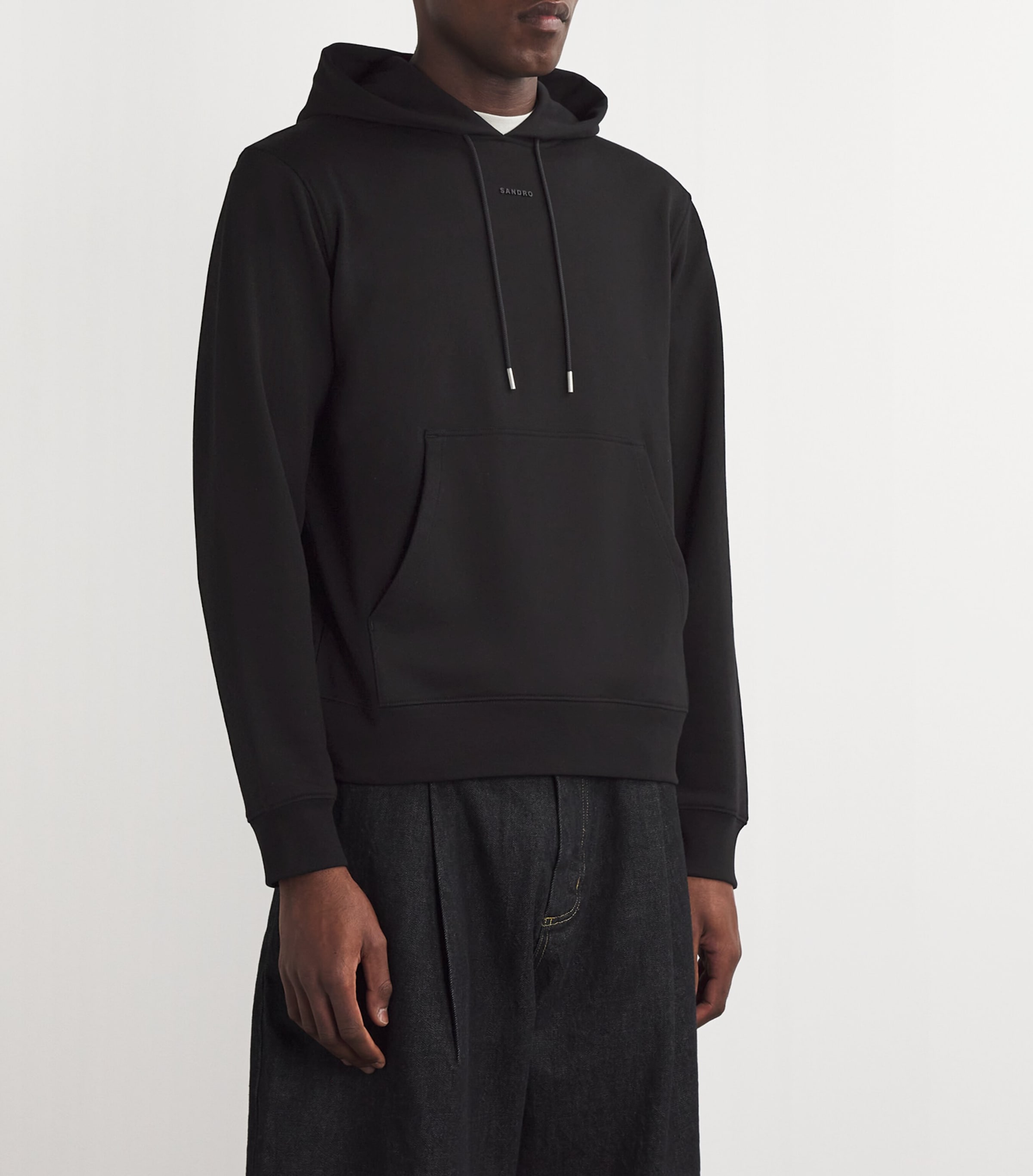 Cotton Logo Hoodie BLACK Image 3