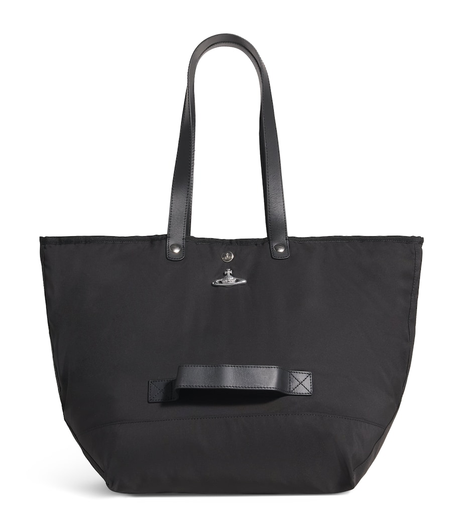 Large Utility Tote Bag N403 BLACK/SILVER HW Image 1