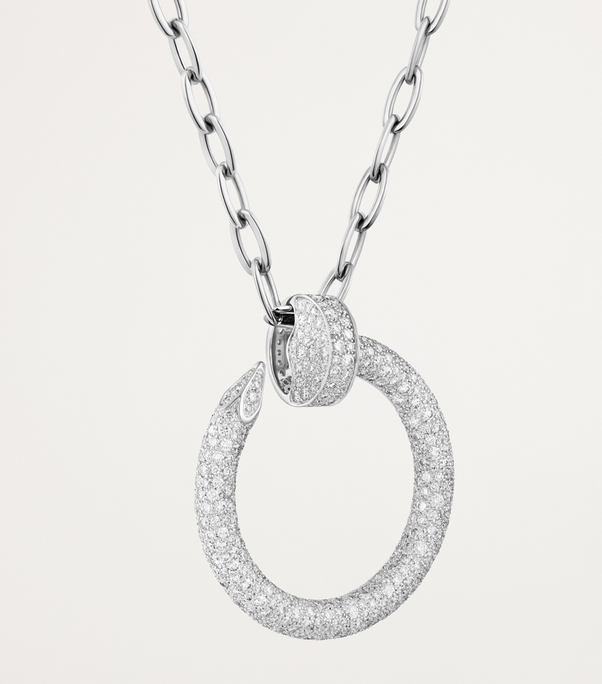 Cartier White Gold and Diamond Juste un Clou Necklace White Gold Image 6