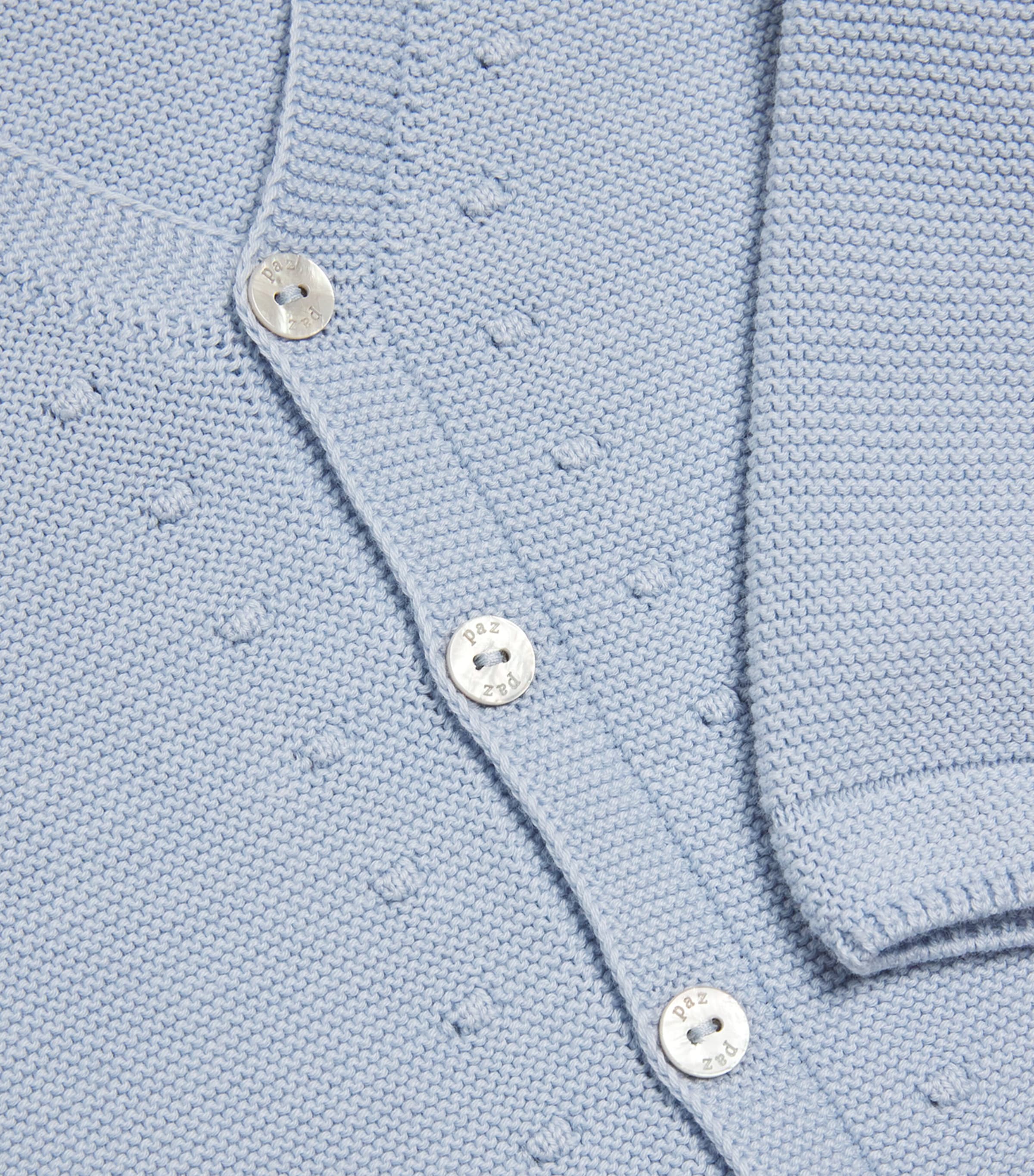 Cotton Esencial Cardigan (1-24 Months) 801 H82 SKY BLUE Image 3